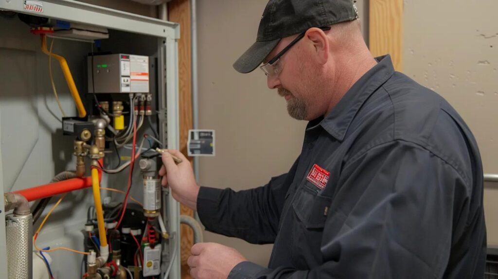 gas furnace installation
